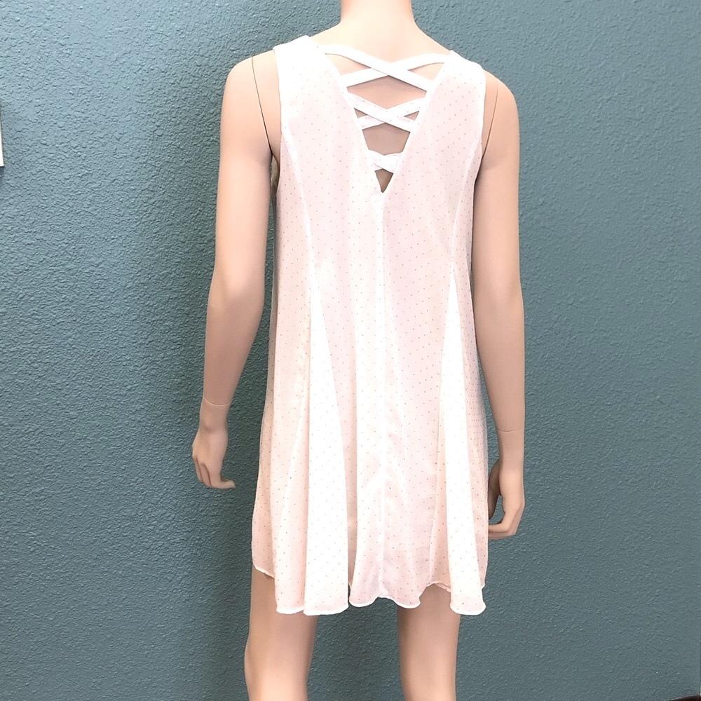 Very J Polka Dot Chiffon Dress